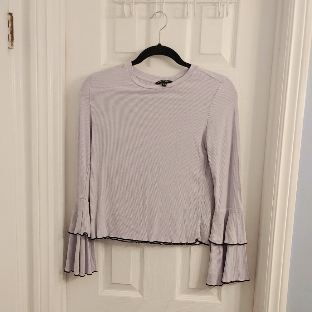 Bell Sleeve Crop Top